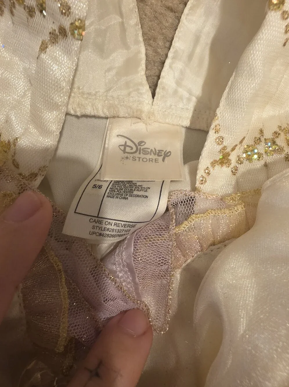 Disneystore Rapunzel Wedding Costume Size 5/6
